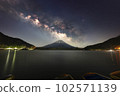The Milky Way climbing Lake Shoji 102571139