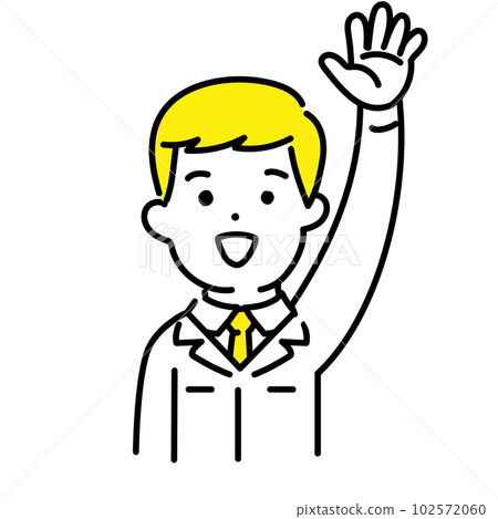 插圖系列可愛的人_男工程師_協議 102572060