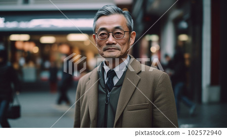 嚴謹的中年商人AI形象 102572940