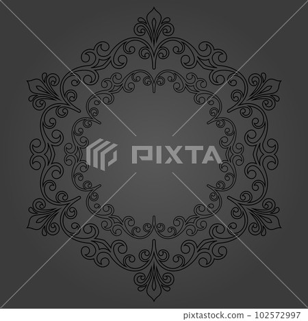 Damask Vector Background With Arabesques in Oriental Style Damask Vector Background With Arabesques in Oriental Style 102572997