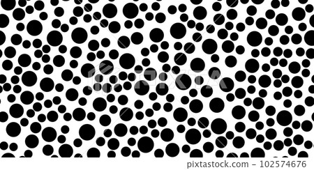 Poka dot black and white noise seamless pattern. Abstract graphic vector background 102574676