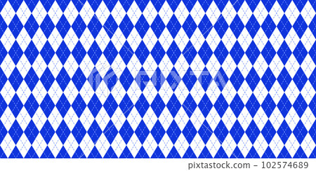 Harlequin or bavarian seamless pattern in rblue and white colors 102574689