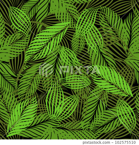Seamless pattern green graphic tree leaves. Vector illustration Seamless pattern green graphic tree leaves. Vector illustration 102575510