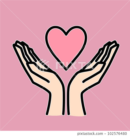 take heart with both hands 102576480