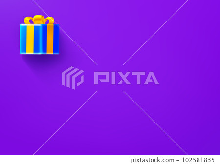 Vector wallpaper with gift box icon. 3d vector background with copy space Vector wallpaper with gift box icon. 3d vector background with copy space 102581835
