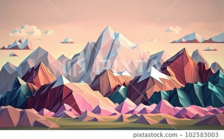 Low poly design style natural background 102583003