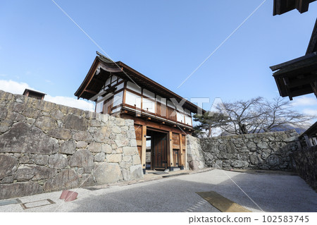 Nagano Prefecture Nagano City Winter Matsushiro Castle 102583745
