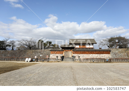 Nagano Prefecture Nagano City Winter Matsushiro Castle 102583747