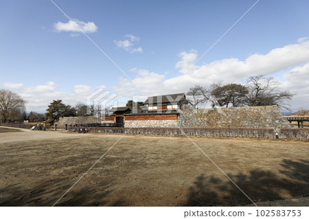 Nagano Prefecture Nagano City Winter Matsushiro Castle 102583753