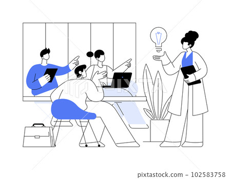 Focus group abstract concept vector illustration. Focus group abstract concept vector illustration. 102583758