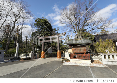 Nagano Prefecture Nagano City Winter Shozan Shrine Nagano Prefecture Nagano City Winter Shozan Shrine 102584234