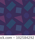 Abstract geometric vector seamless 90s or 80s 102584292