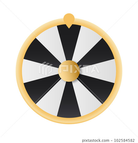Lucky fortune wheel vector. Casino roulette leisure game 102584582
