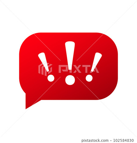 Exclamation point icon attention alert sign Exclamation point icon attention alert sign 102584830