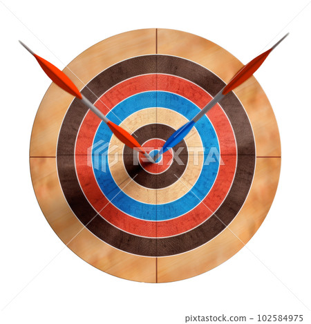 Target with arrow. Illustration AI Generative Target with arrow. Illustration AI Generative 102584975