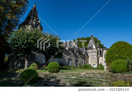 Chateau And Castle Of Picturesque Village Rochefort En Terre In The Department Of Morbihan In Brittany, France 102586514