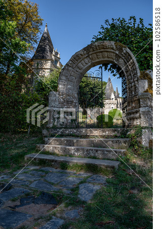 Chateau And Castle Of Picturesque Village Rochefort En Terre In The Department Of Morbihan In Brittany, France 102586518