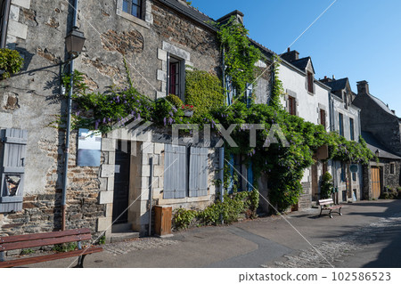 Picturesque Village Rochefort En Terre In The Department Of Morbihan In Brittany, France 102586523