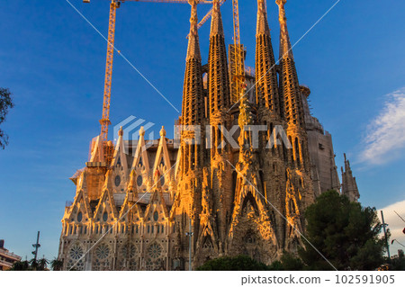 Sagrada Familia of sunrise (Spain - Barcelona) Sagrada Familia of sunrise (Spain - Barcelona) 102591905