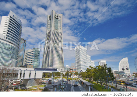 [Yokohama City] Scenery in front of Sakuragicho Station 102592143