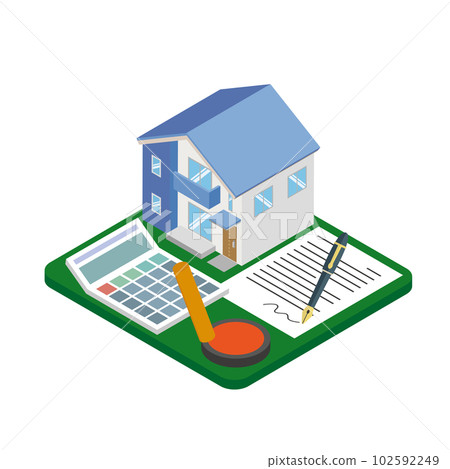 Image illustration of buying a house Image illustration of buying a house 102592249