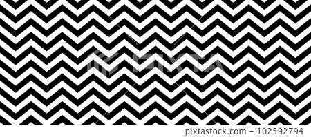 Chevron seamless pattern. Repeating zig zag texture. Black and white herringbone ornament background. Vector illustration and wallpaper 102592794