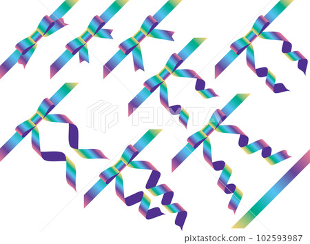 Ribbon 018-17 Tied Oblique Butterfly 102593987