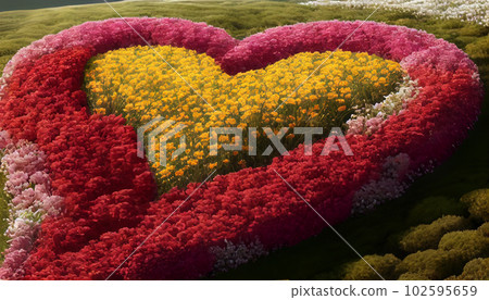 Generative AI, Heartfelt Bloom: A Natural Wonder of Love Generative AI, Heartfelt Bloom: A Natural Wonder of Love 102595659