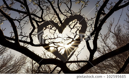 Generative AI, Heart of Nature: A Symbolic Connection Between Love and Life 102595685