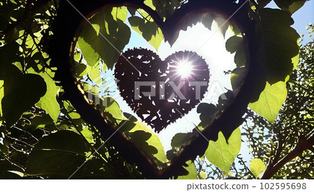 Generative AI, Heart of Nature: A Symbolic Connection Between Love and Life 102595698