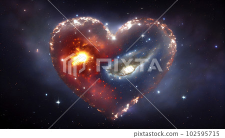 Generative AI, Cosmic Heart: A Stellar Tribute to Love in the Universe 102595715