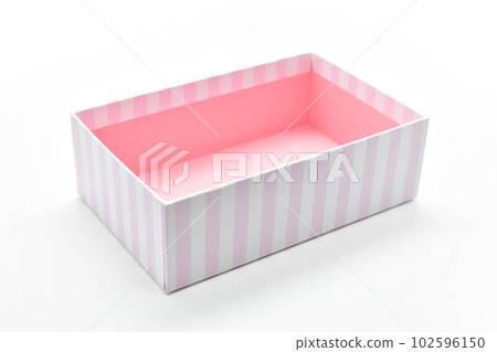 beautiful pink box on white background, package for design beautiful pink box on white background, package for design 102596150