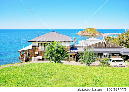 Scenic view of Iwao Onsen Yuhiso, Mashike-cho, Mashike-gun, Hokkaido 102597055