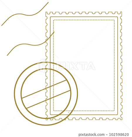 Stamp and postmark frame 02 102598620