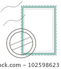 Stamp and postmark frame 03 102598623