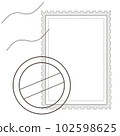 Stamp and postmark frame 04 102598625