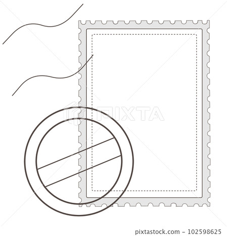 Stamp and postmark frame 04 102598625