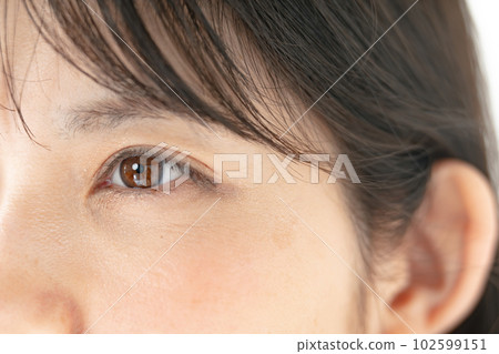Female eyes up 102599151