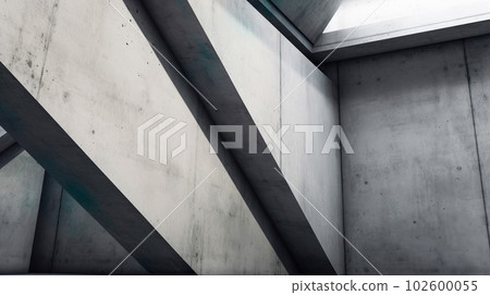 由裸露的混凝土製成的建築物牆壁的“AI 生成圖像” 由裸露的混凝土製成的建築物牆壁的“AI 生成圖像” 102600055