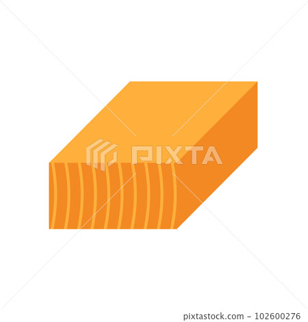 Rectangular wood, girder or lumber vector icon design. Rectangular wood, girder or lumber vector icon design. 102600276