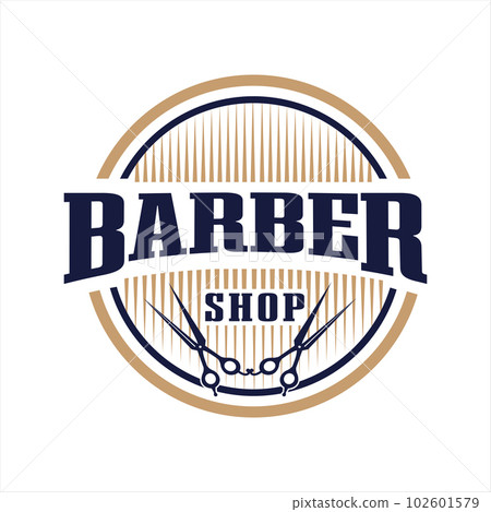 Barbershop logo vintage classic style, barber shop fashion barbershop icon badge modern minimalist simple, barber shop, retro symbol 102601579