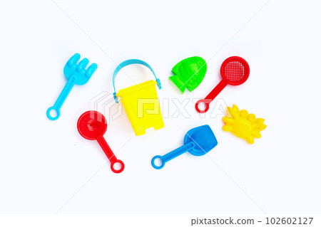 Plastic toys, shovels with bucket Plastic toys, shovels with bucket 102602127