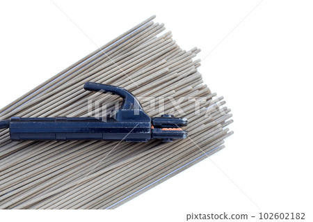 Welding equipment on white background. 102602182
