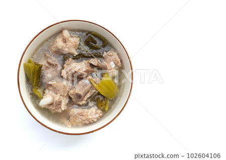 Pork rib soup with pickled cabbage or mustard greens Pork rib soup with pickled cabbage or mustard greens 102604106