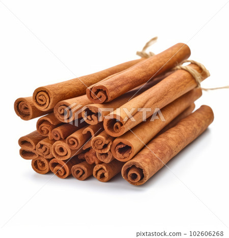 Cinnamon sticks isolated. Illustration AI Generative Cinnamon sticks isolated. Illustration AI Generative 102606268