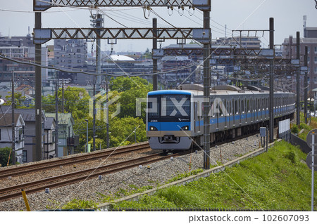 Odakyu Line in good weather Odakyu Line in good weather 102607093
