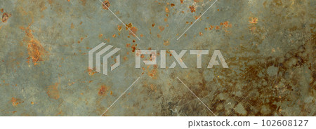 Old rusty metal texture. Grunge background wallpaper. Horizontal banner Old rusty metal texture. Grunge background wallpaper. Horizontal banner 102608127