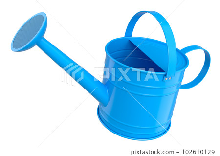 Watering can on white background. 3d render concept of gardening equipment tools 102610129