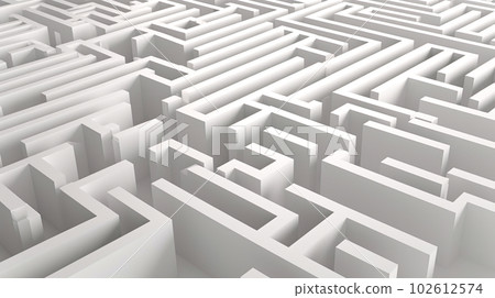 3D complex maze "AI generated image" 102612574