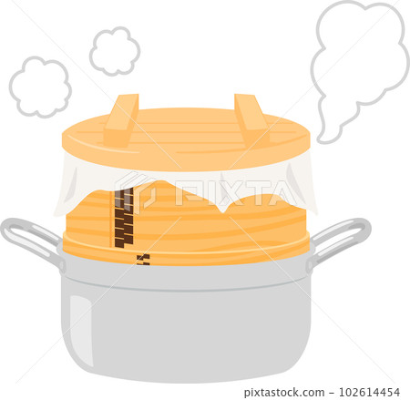 Japanese steam basket raising steam 102614454